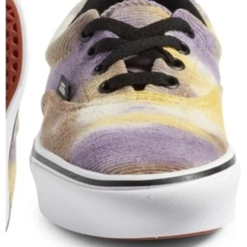 Vans Era Womens Comfycush Shoes Size 11 Sneakers Tie Dye‎ Purple Yellow